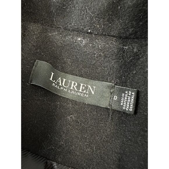 Ralph Lauren Lauren Wool-blend › Reefer Coat In Black sz 0 - Picture 14 of 16
